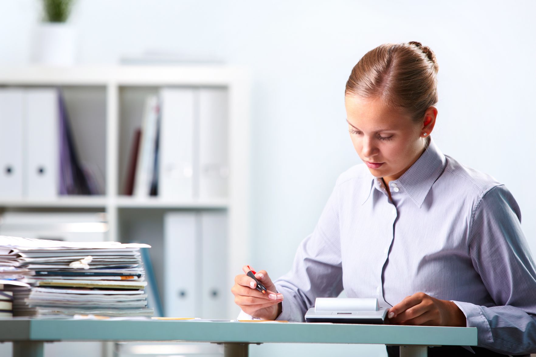 Accountant at work